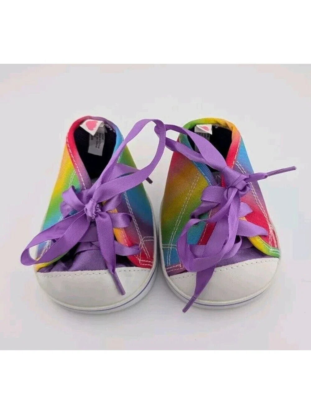Build A Bear Rainbow Sneakers Lace Up Shoes For Teddy Bear BAB